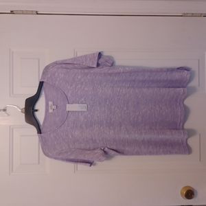 Womens' Croft & Barrow S/S Spring Sweater -Lilac Heather